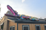 Public support saves gator on Main Street, now with new paint job