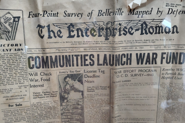 An Enterprise-Roman broadsheet from 1946